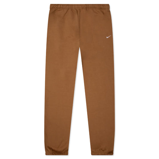 Women's Solo Swoosh Fleece Pants - Ale Brown/White
