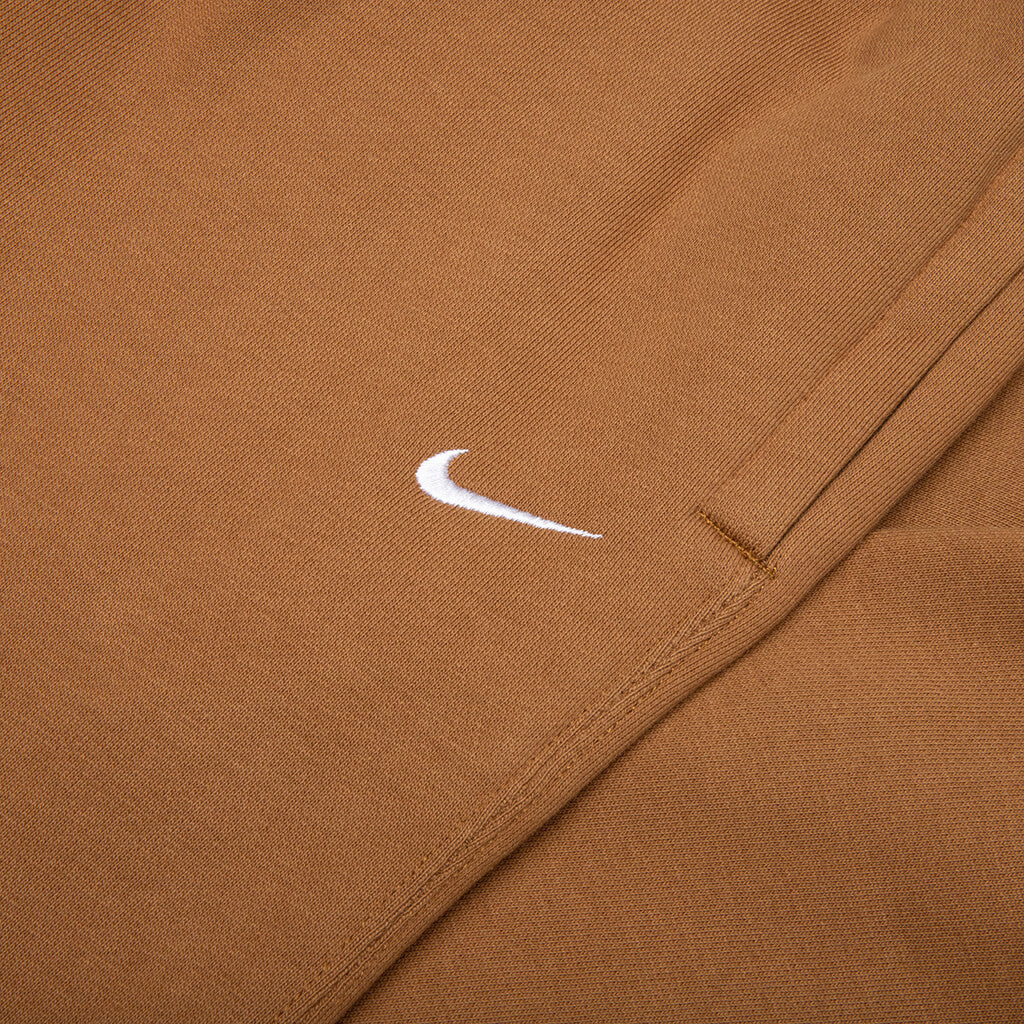 Women's Solo Swoosh Fleece Pants - Ale Brown/White