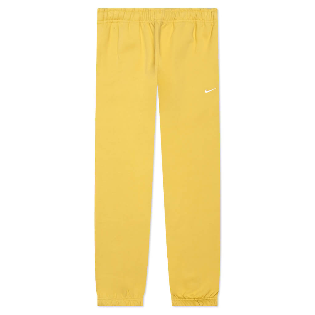 Women's Solo Swoosh Fleece Pants - Yellow