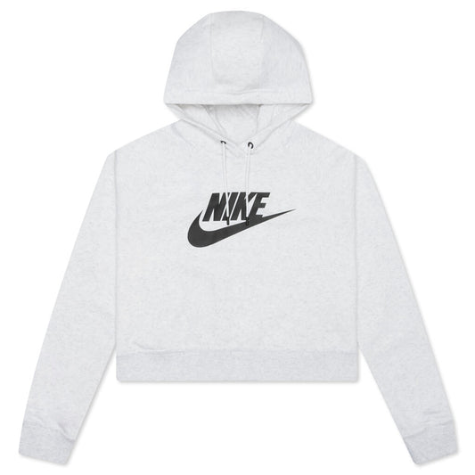 Sportswear Women's Essential Cropped Hoodie - Birch Heather/Black