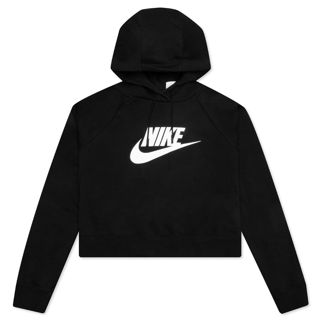 Sportswear Women's Essential Cropped Hoodie - Black/White