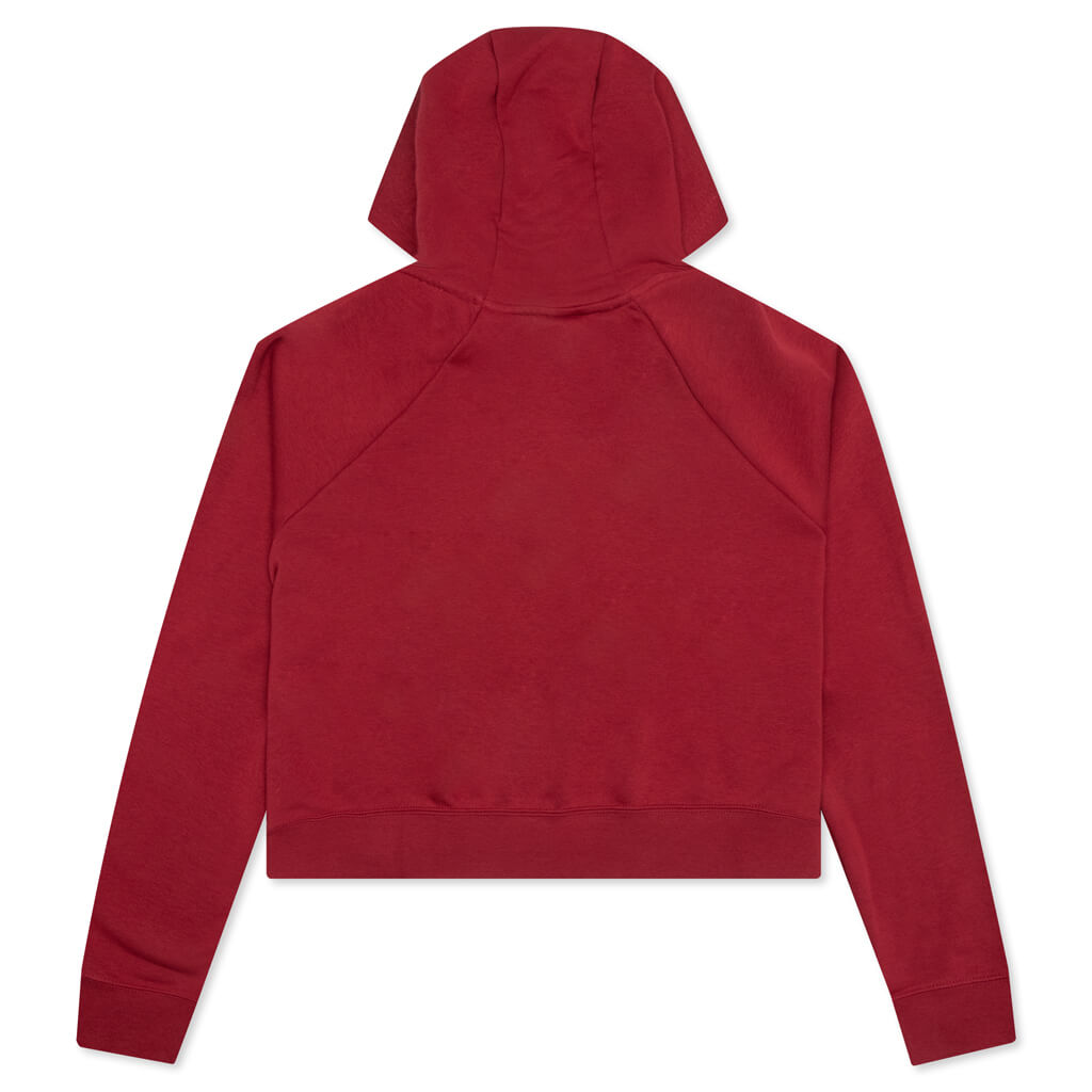 Sportswear Women's Essential Cropped Hoodie - Pomegranate/Black