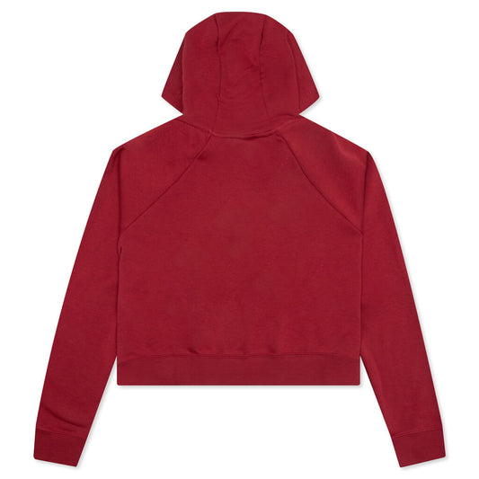 Sportswear Women's Essential Cropped Hoodie - Pomegranate/Black