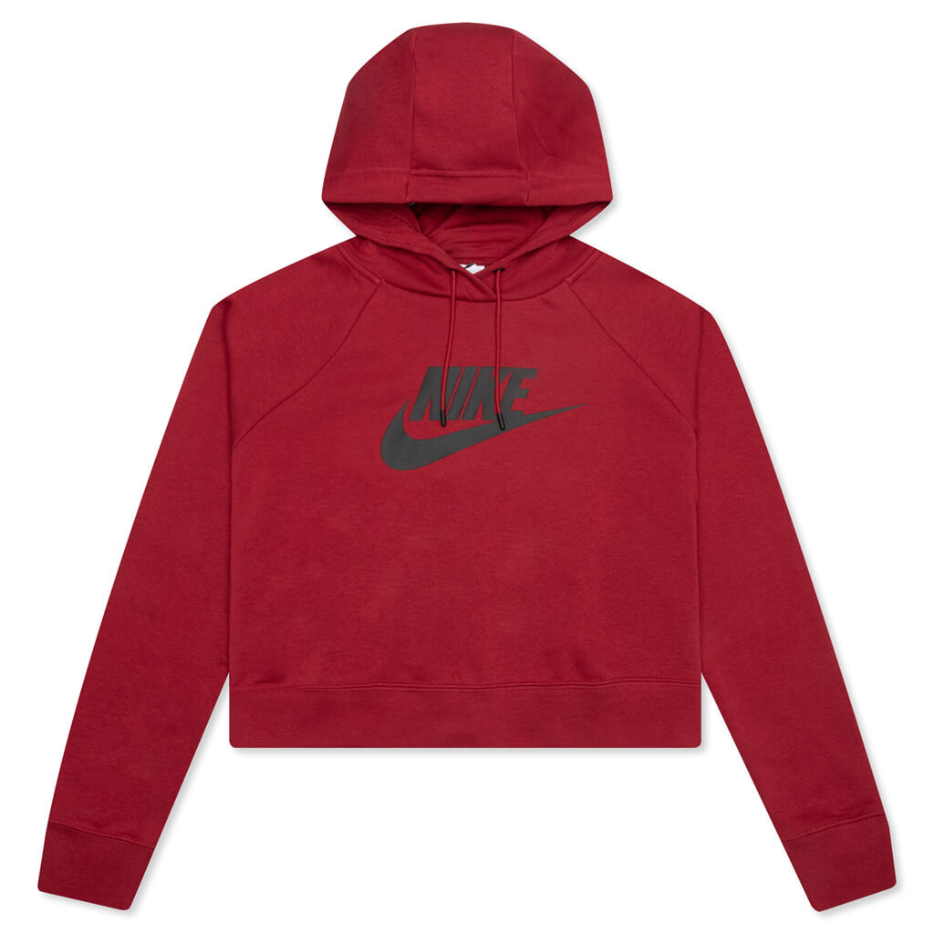 Sportswear Women's Essential Cropped Hoodie - Pomegranate/Black