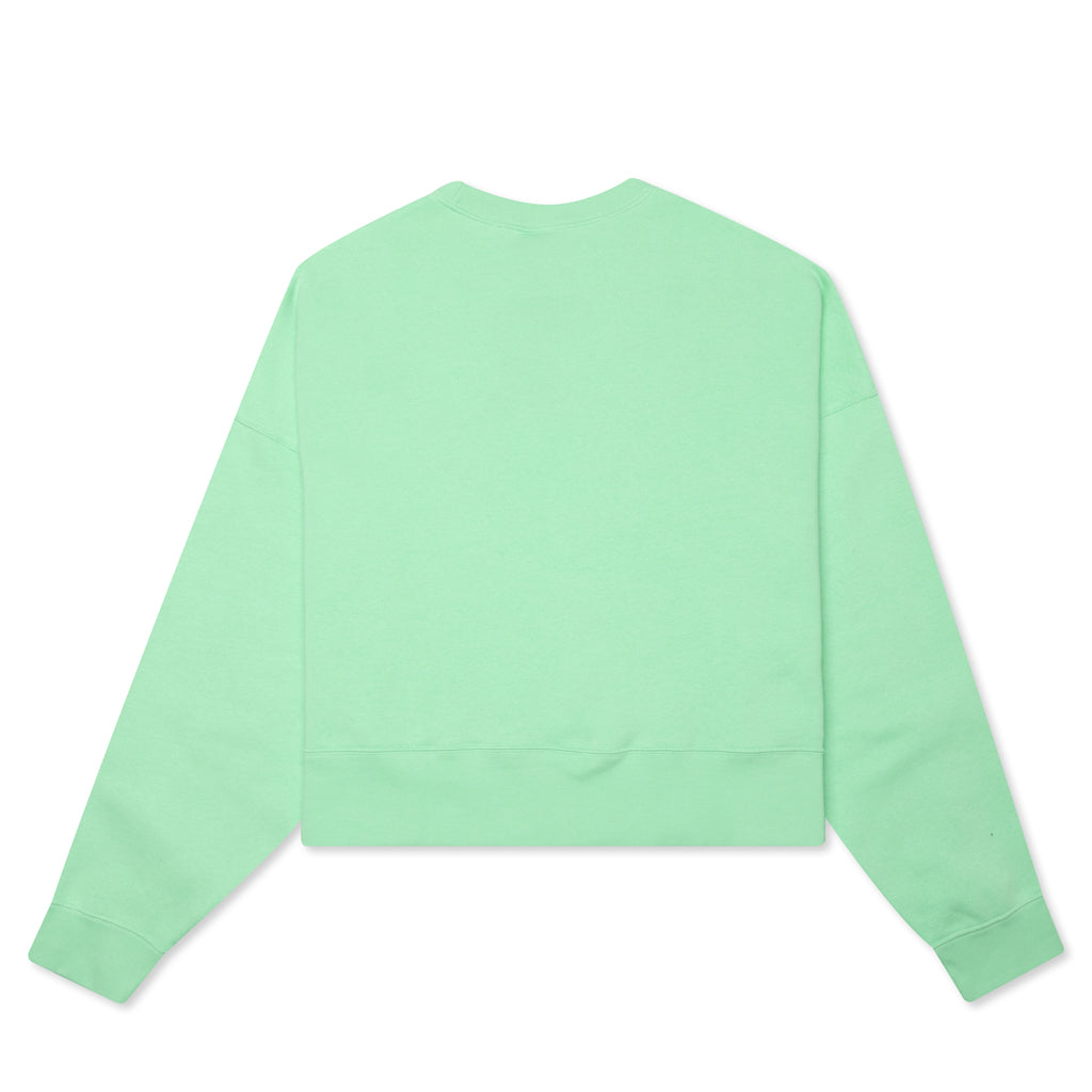 Women's Sportswear Essentials Fleece Crew - Cucumber Calm/White