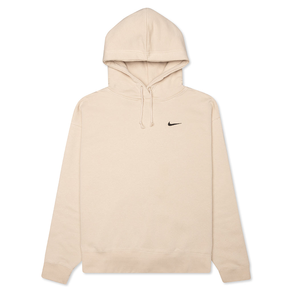 Women's Sportswear Fleece Hoodie - Oatmeal/Black