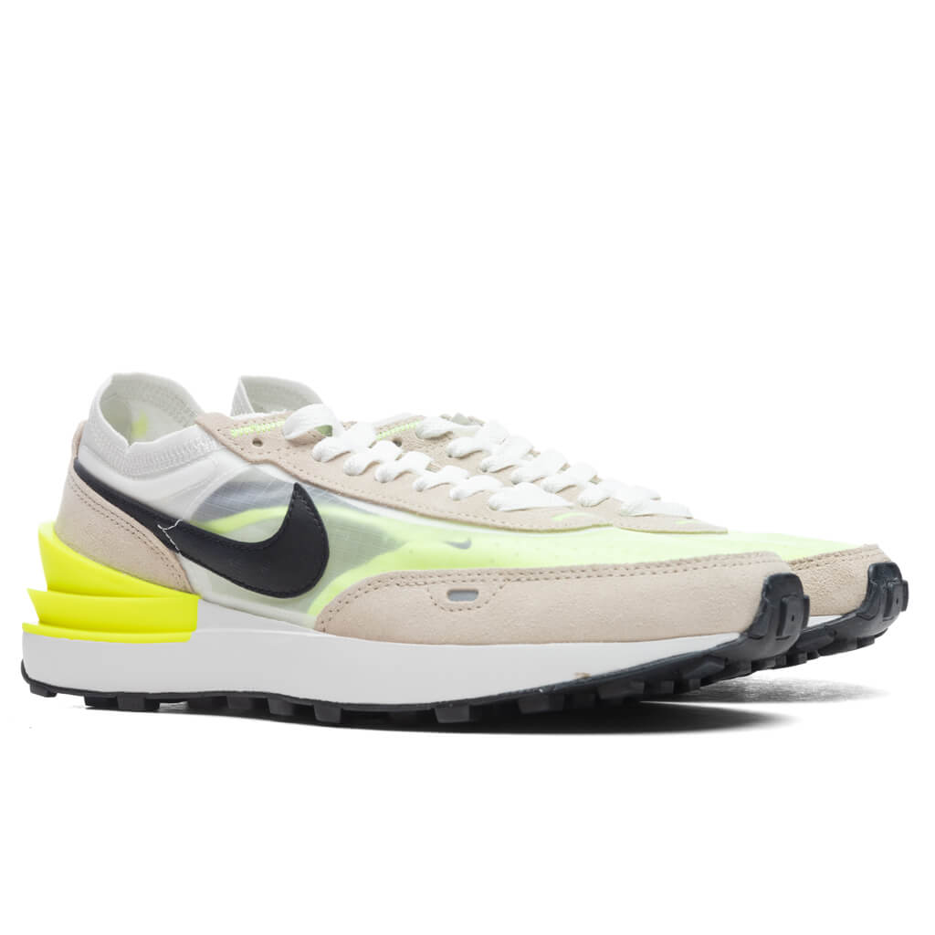 Women's Waffle One - Summit White/Black/Rattan/Volt