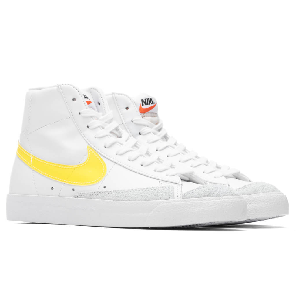 Women's Blazer Mid '77 Essential - White/Opti Yellow