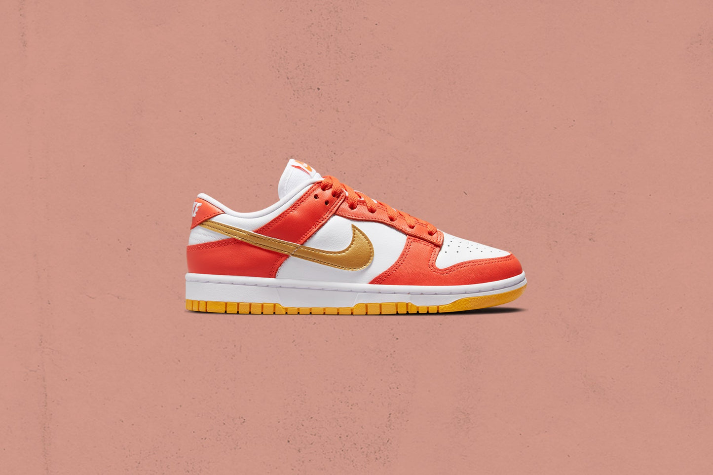 Women's Dunk Low - Orange/Metallic Gold