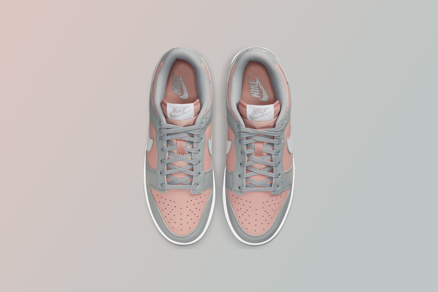 Women's Dunk Low - Pink Oxford/Metallic Silver