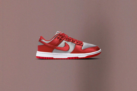 Women's Dunk Low - Medium Grey/Varsity Red/White