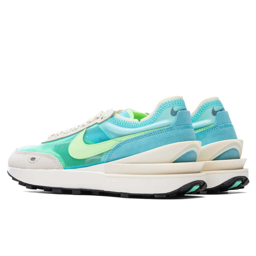 Women's Waffle One - Bleached Aqua/Lime Glow
