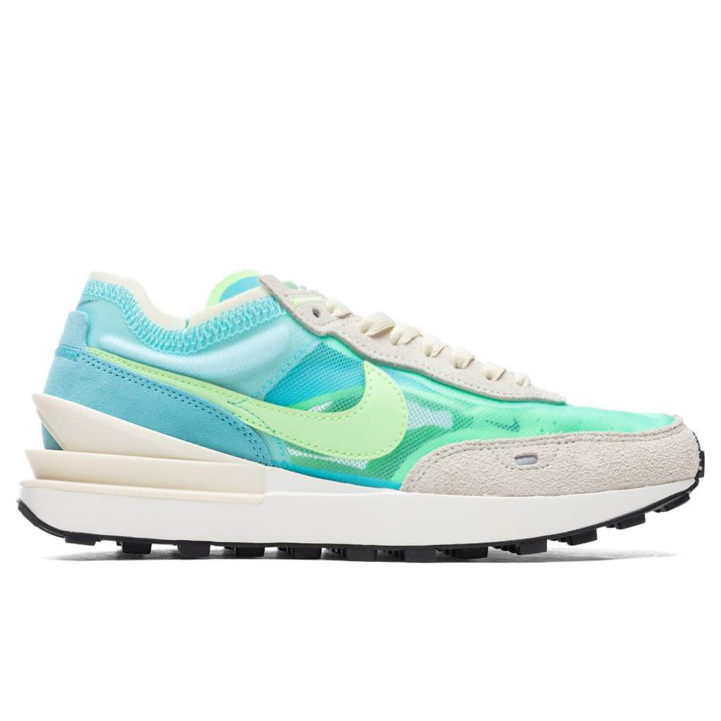 Women's Waffle One - Bleached Aqua/Lime Glow