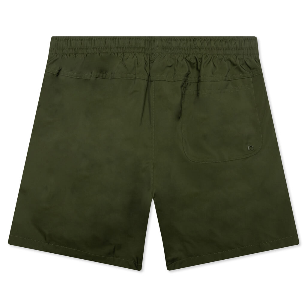Woven Shorts - Rough Green/White