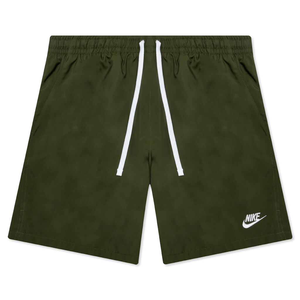 Woven Shorts - Rough Green/White