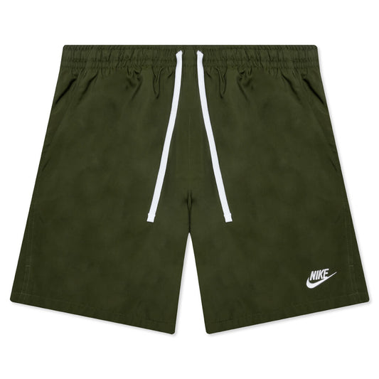 Woven Shorts - Rough Green/White
