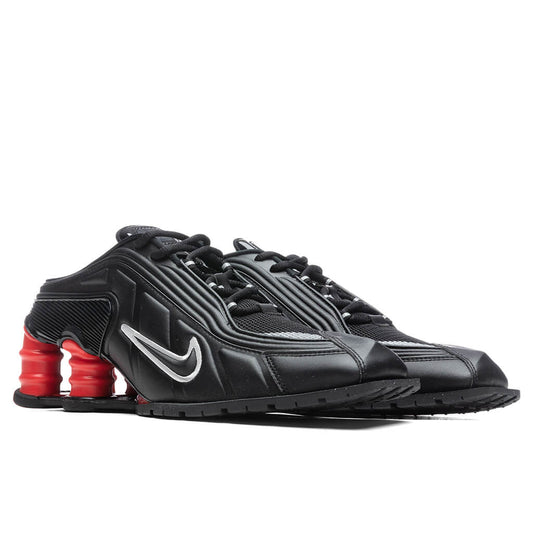 Nike x Martine Rose Women's Shox MR4 - Black/Metallic Silver/Comet Red