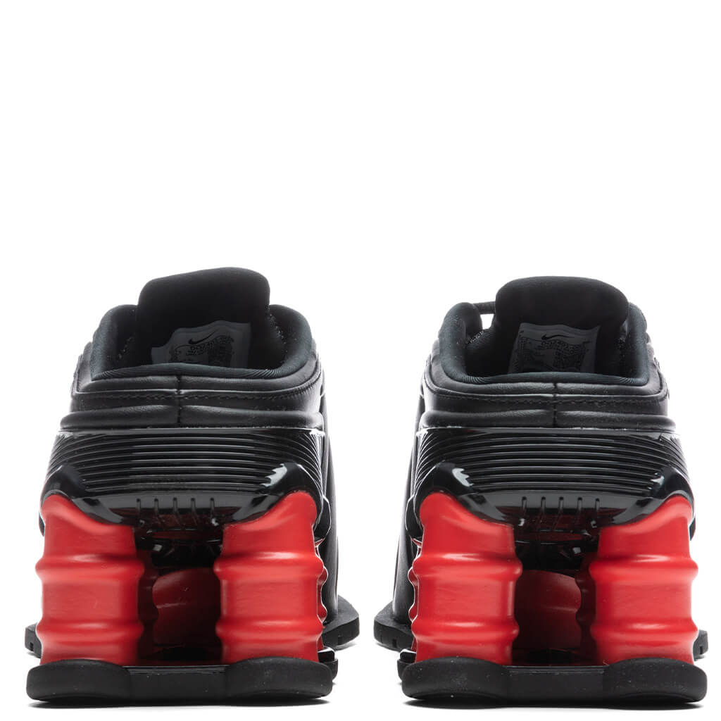 Nike x Martine Rose Women's Shox MR4 - Black/Metallic Silver/Comet Red