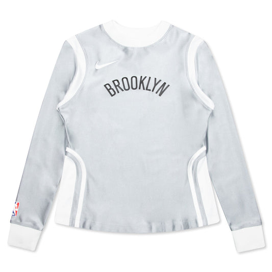 Nike x Ambush Brooklyn Nets Women's L/S Jersey - Light Smoke Grey