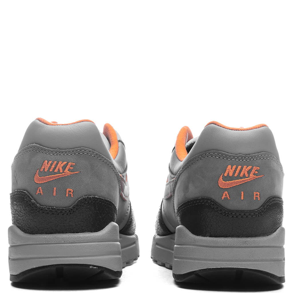 Nike x HUF Air Max 1 'Brilliant Orange' - Anthracite/Brilliant Orange/Medium Grey