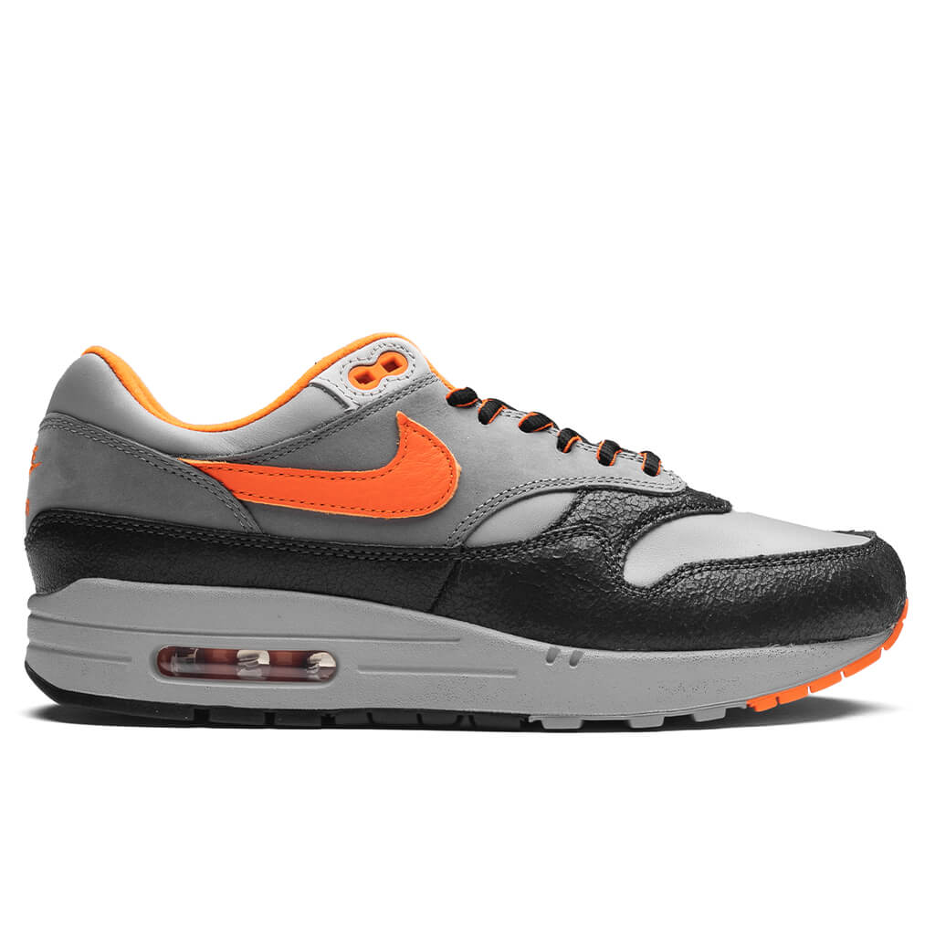 Nike x HUF Air Max 1 'Brilliant Orange' - Anthracite/Brilliant Orange/Medium Grey
