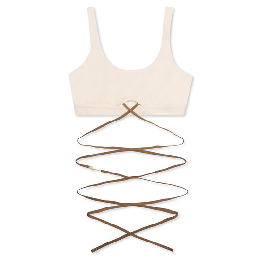 Nike x Jacquemus Women's Bra - Pearl White/Sail/Dark Driftwood