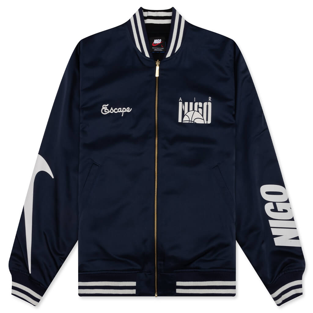 Nike x NIGO Coach Jacket - Midnight Navy/Black