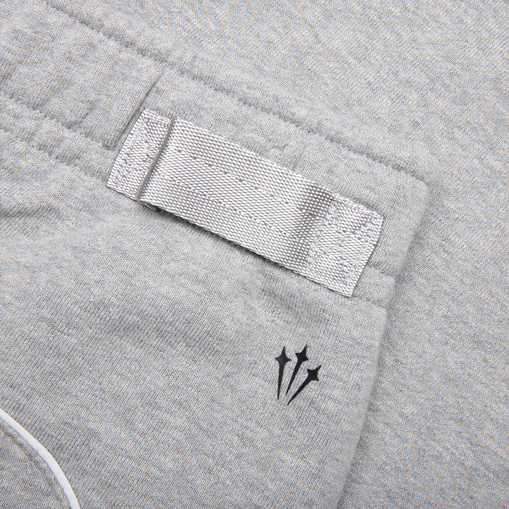 Nike x NOCTA Fleece CS Pants  - Heather Grey/Matte Silver/Black