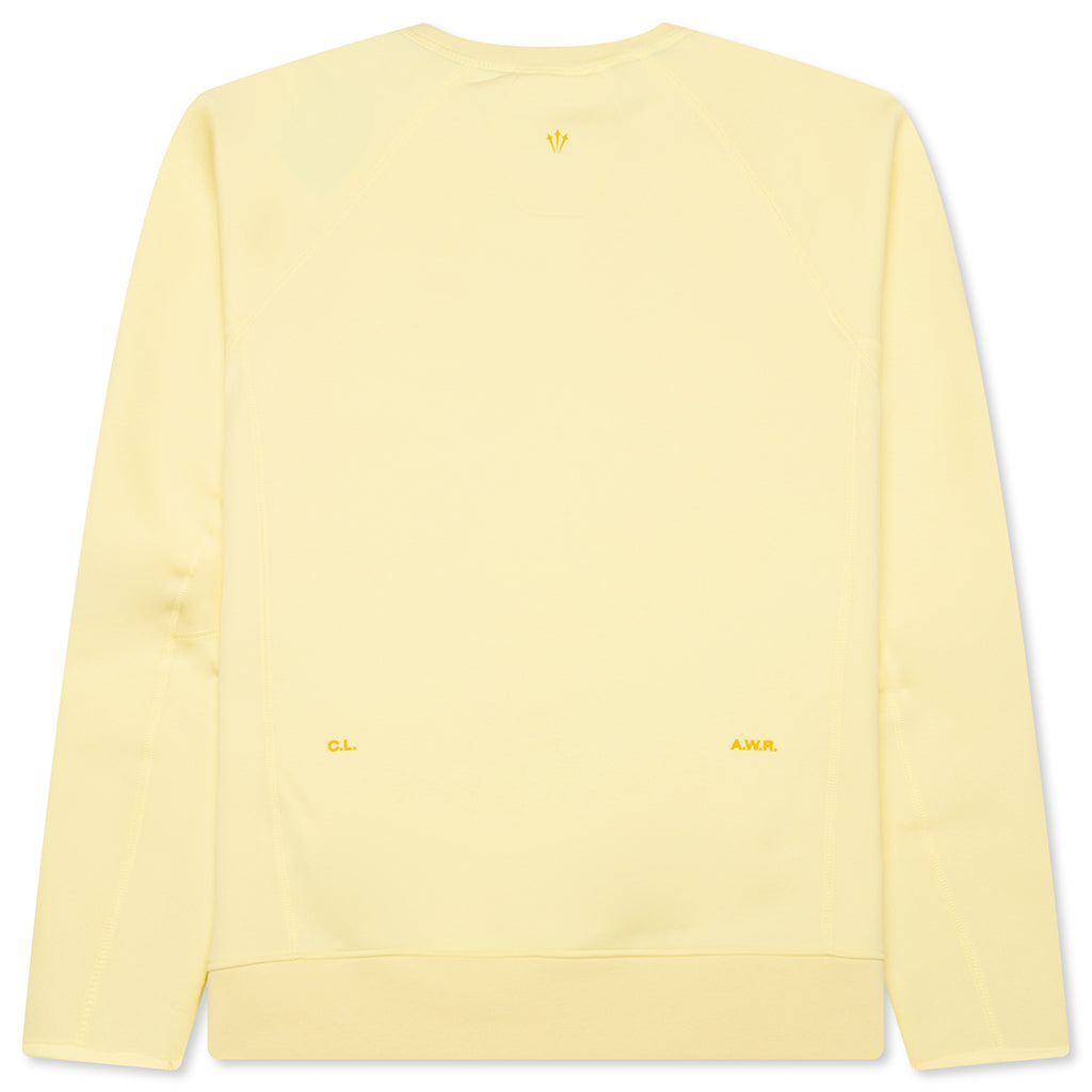 Nike x NOCTA Tech Fleece Crew - Citron Tint/Vivid Sulfur