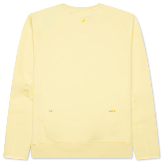 Nike x NOCTA Tech Fleece Crew - Citron Tint/Vivid Sulfur