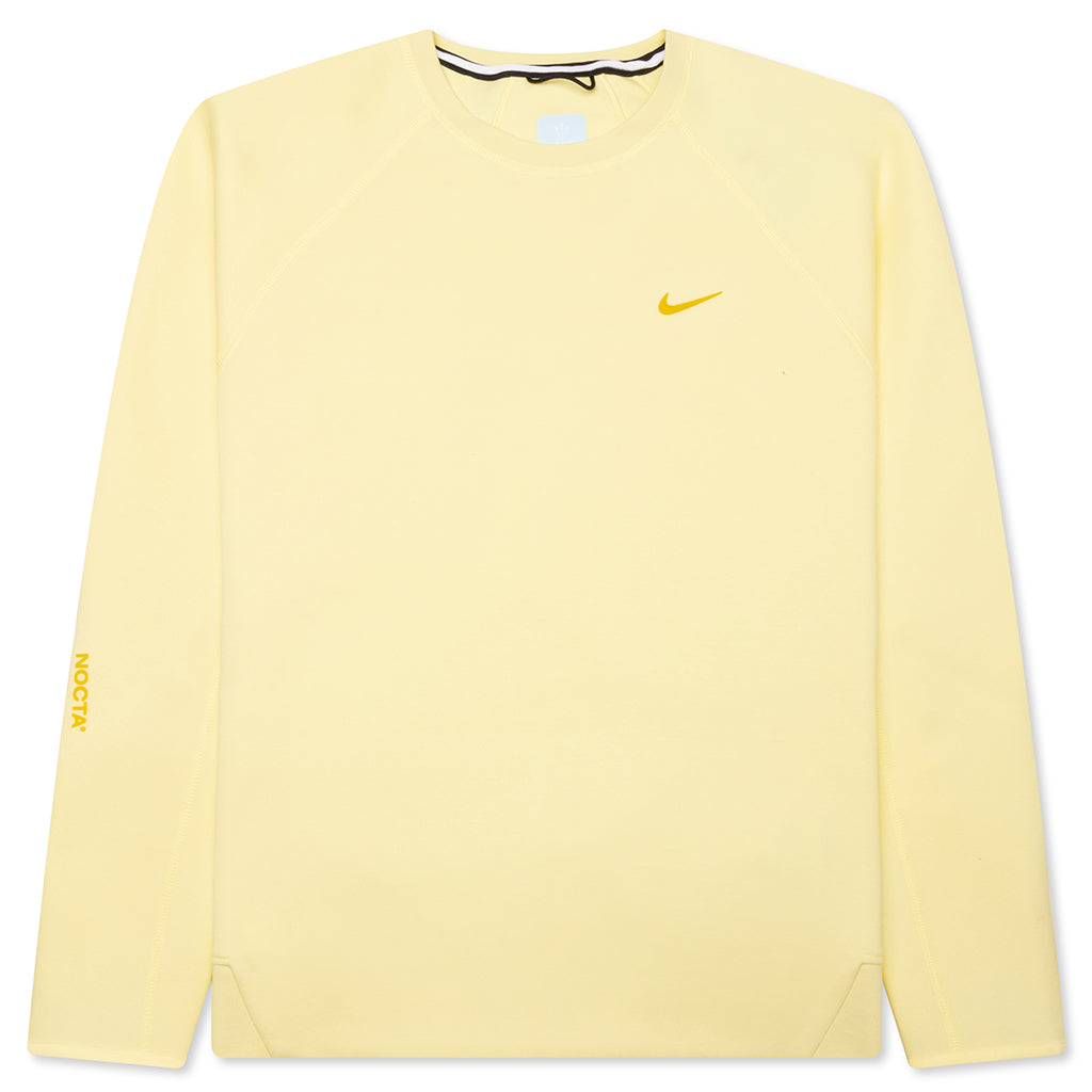 Nike x NOCTA Tech Fleece Crew - Citron Tint/Vivid Sulfur