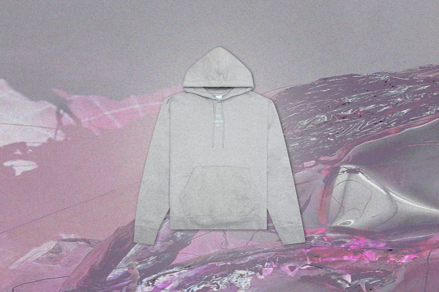 Nike x NOCTA Basketball Hoodie - Dark Grey Heather/Cobalt Tint