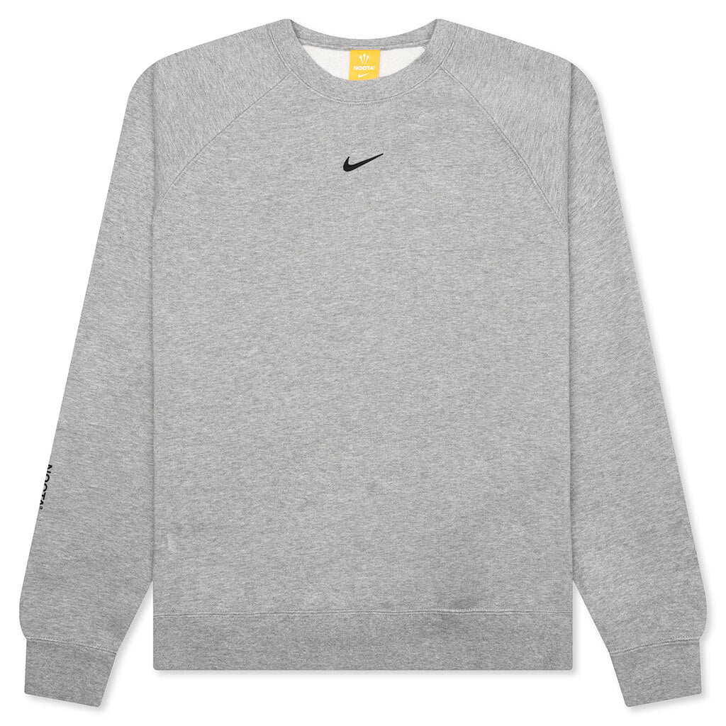 Nike x NOCTA NRG CS Fleece Crew - Dark Grey Heather/Black