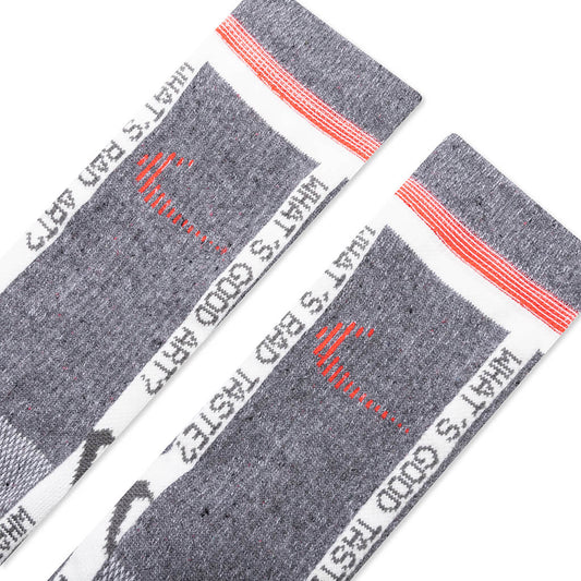 Nike x Off-White Socks - Grey/Total Crimson