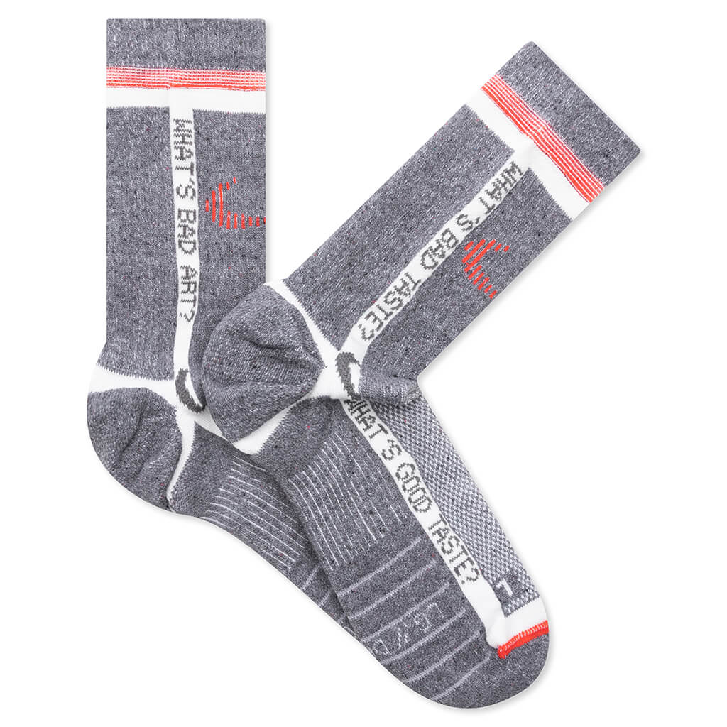 Nike x Off-White Socks - Grey/Total Crimson