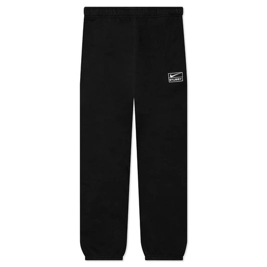 Nike x Stussy Washed Fleece Pant - Black/Sail