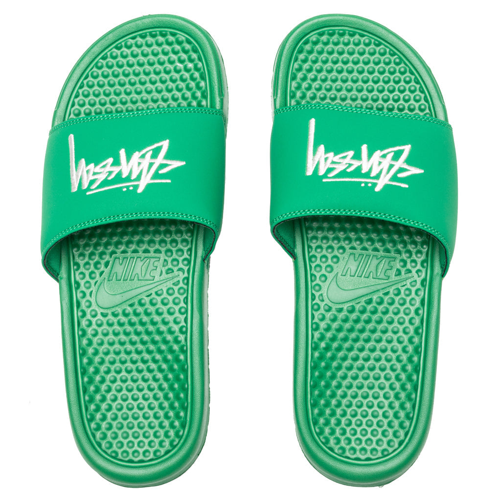 Nike x Stussy Benassi - Pine Green/Sail