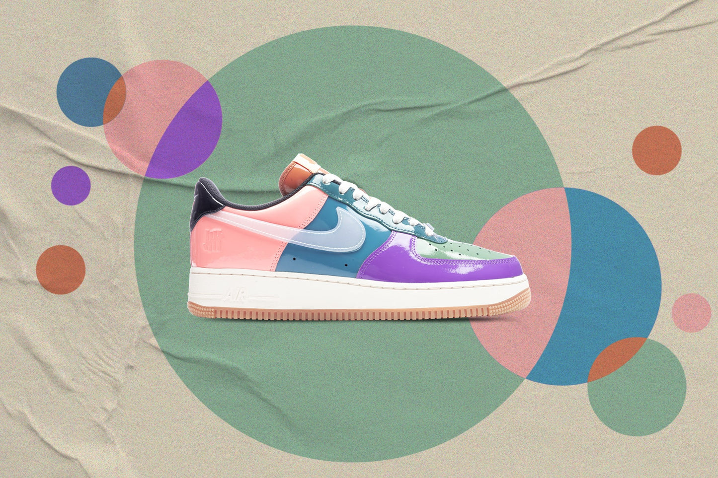 Nike x Undefeated Air Force 1 Low SP - Wild Berry/Celestine Blue/Multi