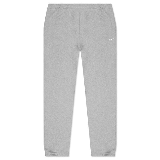 NikeLab Fleece Pant - Dark Grey Heather/White