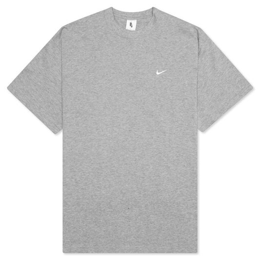 NikeLab Heavyweight T-Shirt - Dark Grey Heather/White