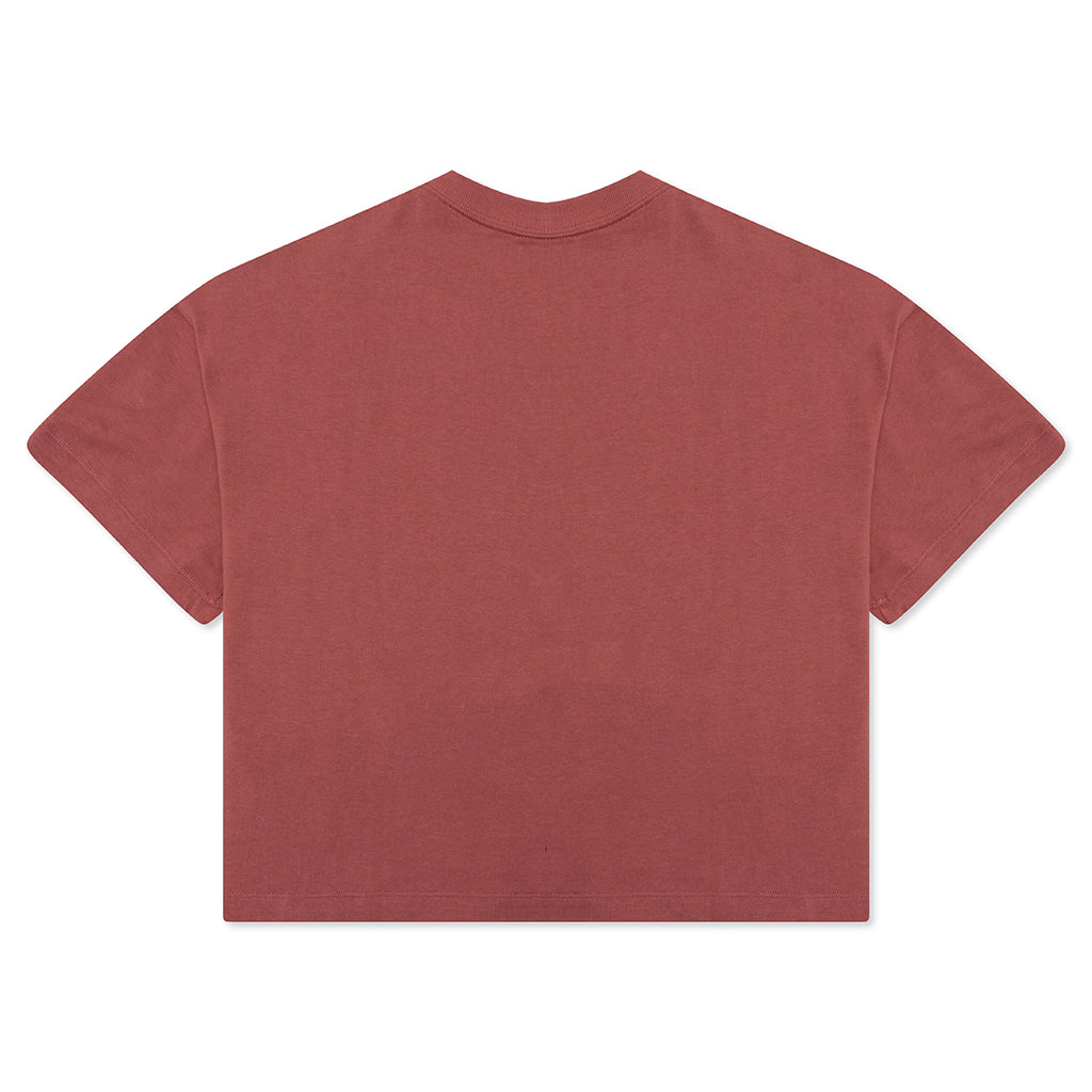 NikeLab Women's Fleece T-Shirt - Cedar/White