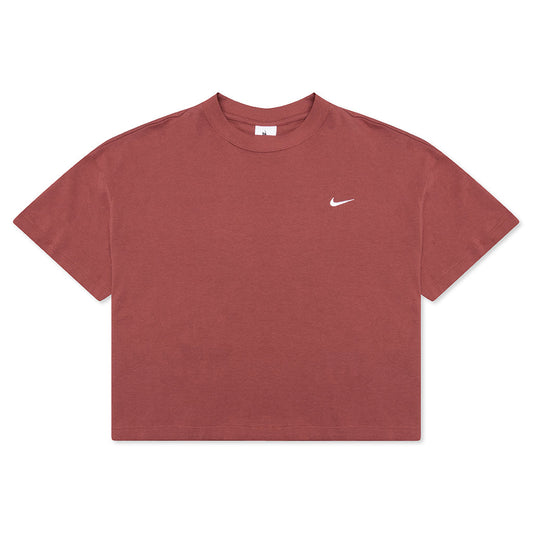 NikeLab Women's Fleece T-Shirt - Cedar/White