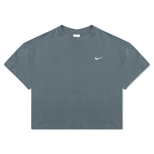 NikeLab Women's Fleece T-Shirt - Hasta/White