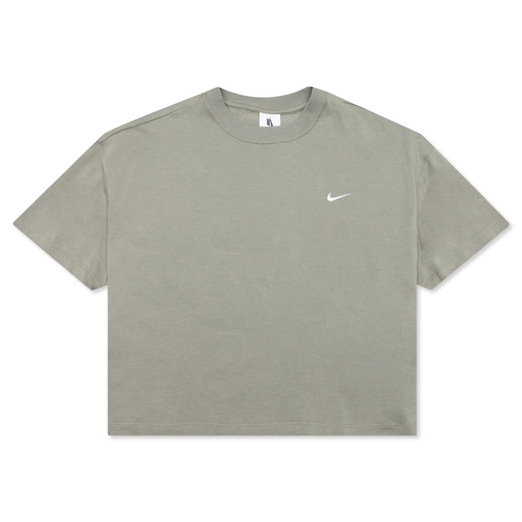 NikeLab Women's Fleece T-Shirt - Light Army/White