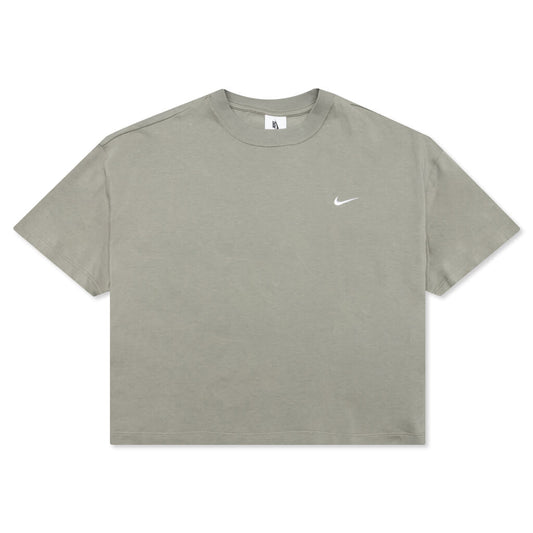 NikeLab Women's Fleece T-Shirt - Light Army/White