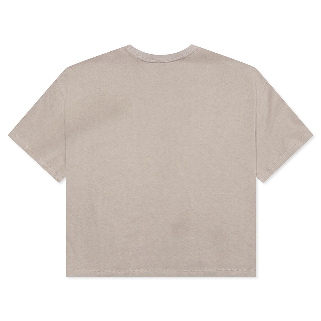 NikeLab Women's Fleece T-Shirt - Malt/White