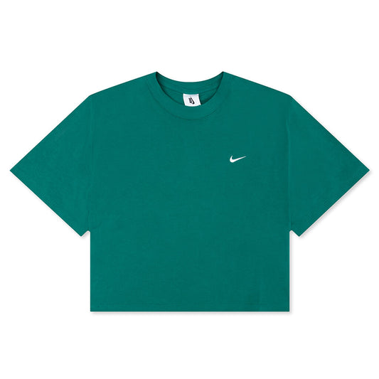 NikeLab Women's Fleece T-Shirt - Mystic Green/White
