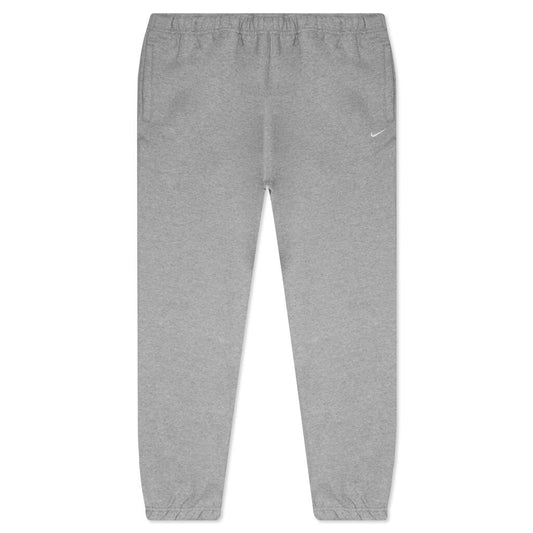 NikeLab Women's Fleece Trousers - Dark Grey Heather/White
