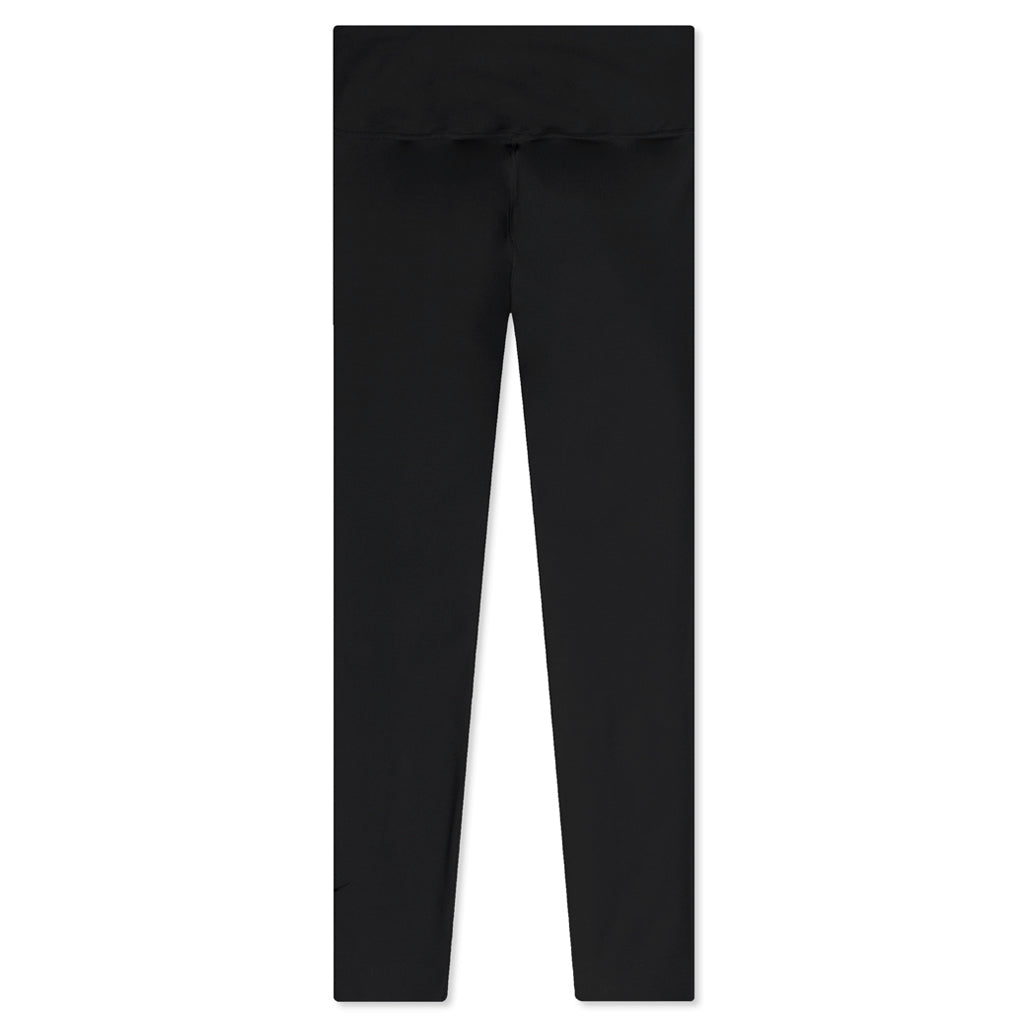 One Luxe Women's Mid-Rise 7/8 Leggings - Black/Clear