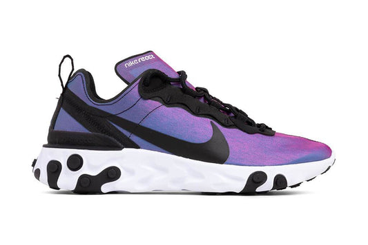Women's React Element 55 Premium - Black/Black-Laser Fuchsia-White